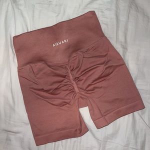 Dusty Rose Aquari Seamless Workout Shorts